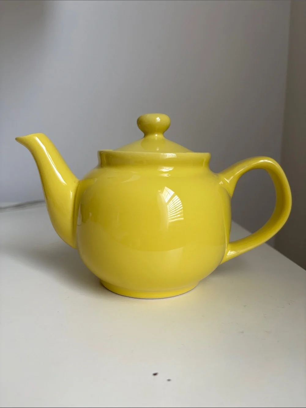 Bright Yellow Teapot Old Amsterdam Porcelain Works